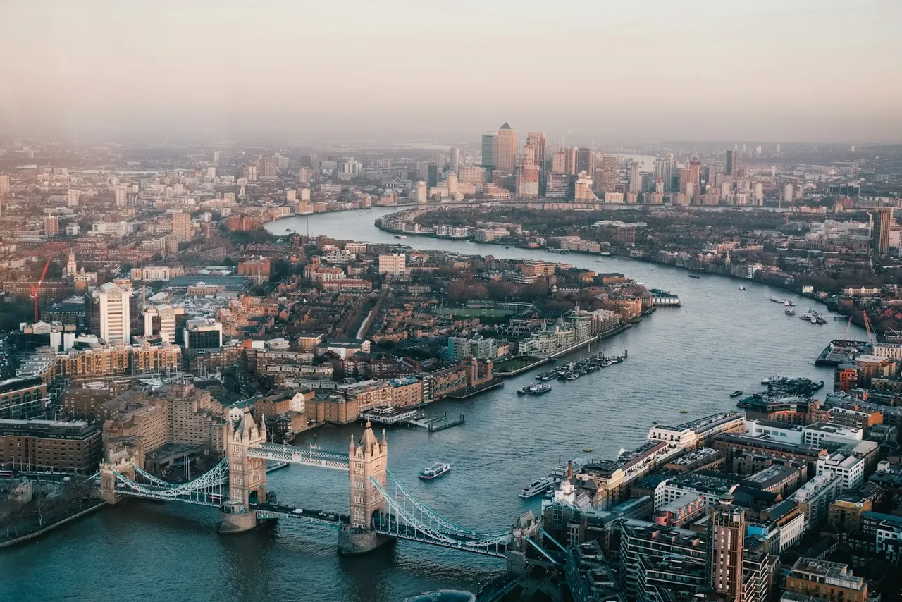 London skyline and Westminster